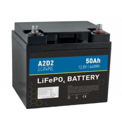 A2D2 baterie LiFePO4 12,8V 50Ah M6