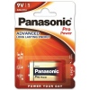 Baterie Panasonic PRO POWER 9V, 6LR61, A1604, 6LF22, 6F22, 6UM6, MN1604, LR22, blistr 1 ks