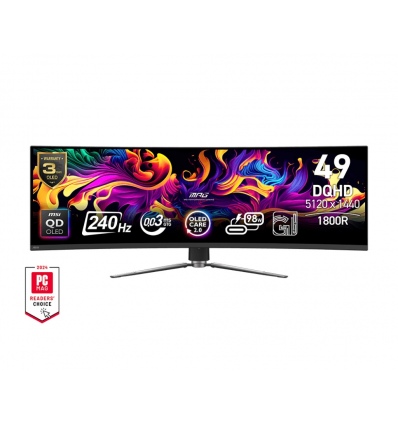 MSI MPG/491CQPX/49"/QD-OLED/5120x1440/240Hz/0,03ms/Black/2R