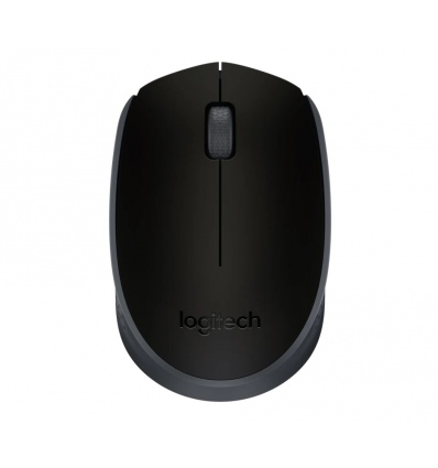 Logitech M171/Cestovní/Optická/1 000 DPI/Bezdrátová USB/Černá-šedá