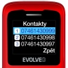 EVOLVEO EasyPhone ID, mobilní telefon pro seniory, červená