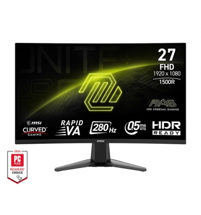 MSI MAG/276CXF/27"/VA/FHD/280Hz/0,5ms/Black/2R