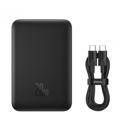 Baseus Magnetická Powerbanka 10000mAh 20W Black