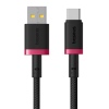 Baseus Rychlonabíjecí kabel Dura USB/USB-C 1m 60W červeno černý