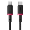 Baseus Rychlonabíjecí kabel Dura USB-C/USB-C 1m 100W červeno černý