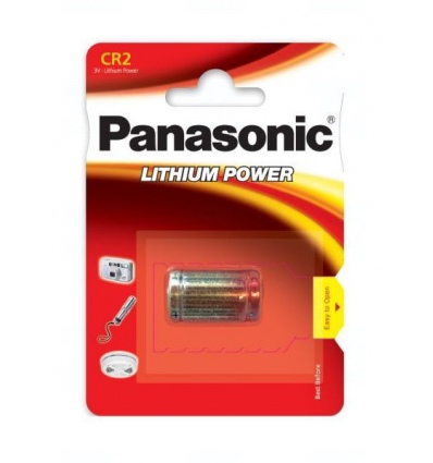 Baterie Panasonic CR2, EL1CR2, DLCR2, KCR2, RLCR2, DR2R, RLCR2-L, 5046LC, CR17355, 3V, 850mAh, blistr 1 ks