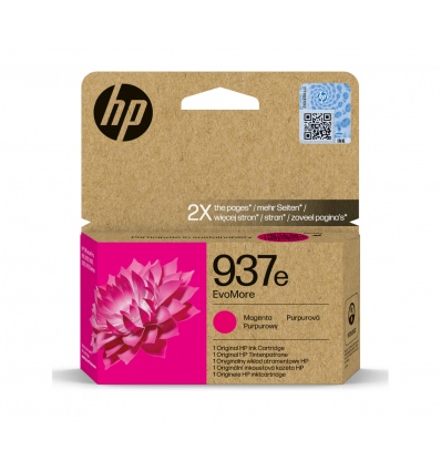 HP 937e inkoustová náplň purpurová, 4S6W7NE