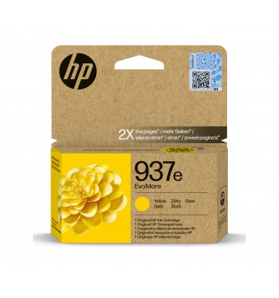 HP 937e inkoustová náplň žlutá, 4S6W8NE