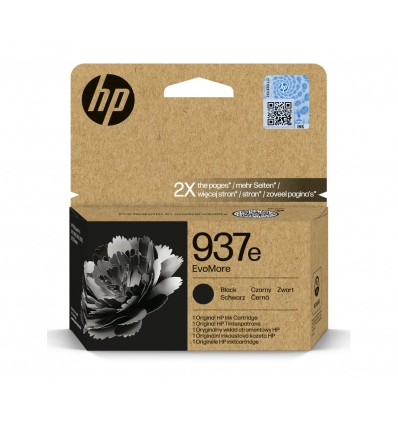 HP 937e inkoustová náplň černá, 4S6W9NE