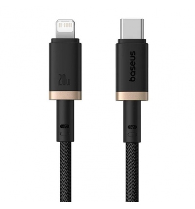 Baseus Rychlonabíjecí kabel Dura USB/Lightning 2m 20W černo zlatý