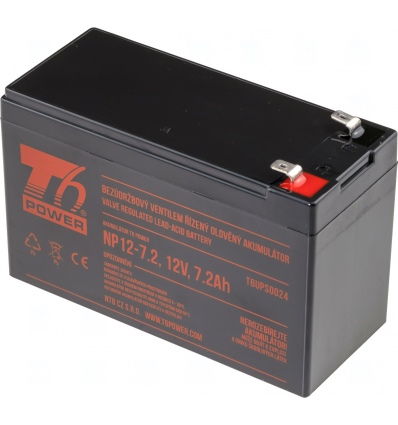 Akumulátor T6 Power NP12-7.2, 12V, 7,2Ah