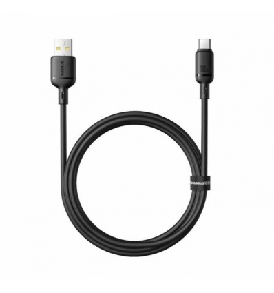 Baseus Rychlonabíjecí kabel Silky USB/USB-C 1m 100W černý