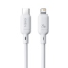 Baseus Rychlonabíjecí kabel Silky USB-C/Lightning 1m 20W bílý