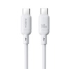 Baseus Rychlonabíjecí kabel Silky USB-C/USB-C 1m 100W bílý