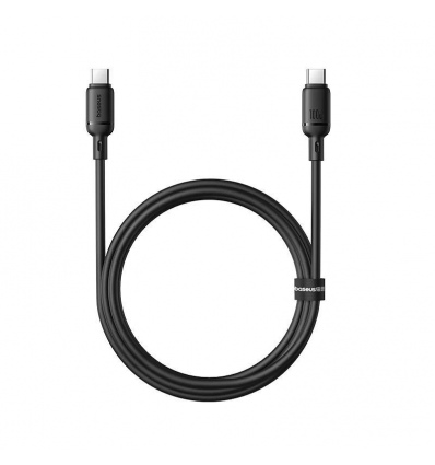 Baseus Rychlonabíjecí kabel Silky USB-C/USB-C 1m 100W černý