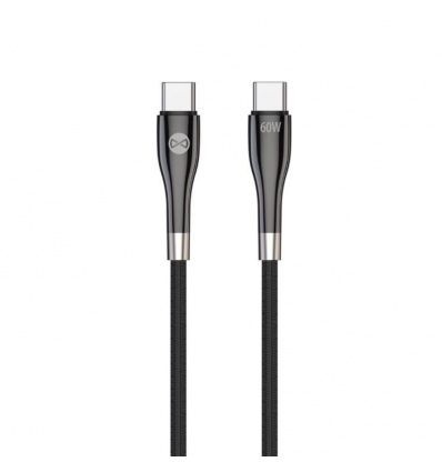 Datový kabel Forever USB-C/USB-C 1m 60W černý