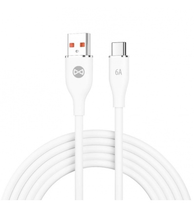 Datový kabel Forever USB/USB-C 1m 66W bílý