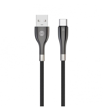 Datový kabel Forever Sleek USB/USB-C 1m 3A černý