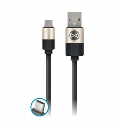 Datový kabel Forever Modern USB/USB-C 1m 2A černý