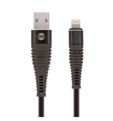 Datový kabel Forever Shark USB/Lightning 1m 2A textilní černý