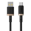 Baseus Rychlonabíjecí kabel Dura USB/USB-C 2m 60W černo zlatý