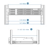 QNAP Rail Kit, support rack-post 126 ~ 415mm for 1U/2U/3U short-depth rackmount QNAP model