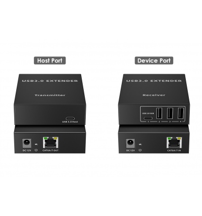 PremiumCord 4port USB 3.0 extender 100m