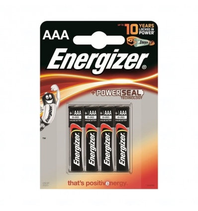 Baterie Energizer Alkaline Power AAA, LR03, mikrotužková, 1,5V, blistr 4 ks