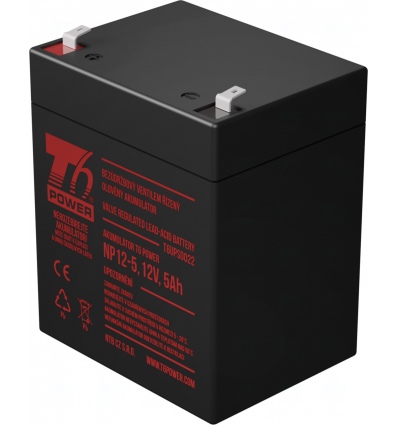 Akumulátor T6 Power NP12-5, 12V, 5Ah